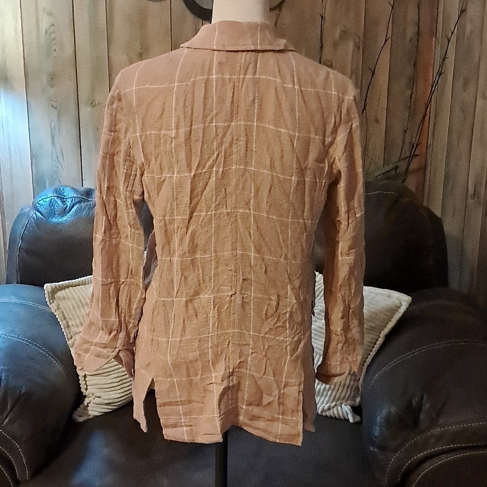 Madewell Pink Breezewoven Larsen Blazer Size XS Linen Casual Preppy Resortwear - Picture 5 of 10